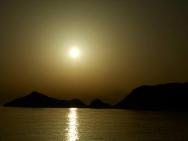 západ slunce nad Agios Georgios